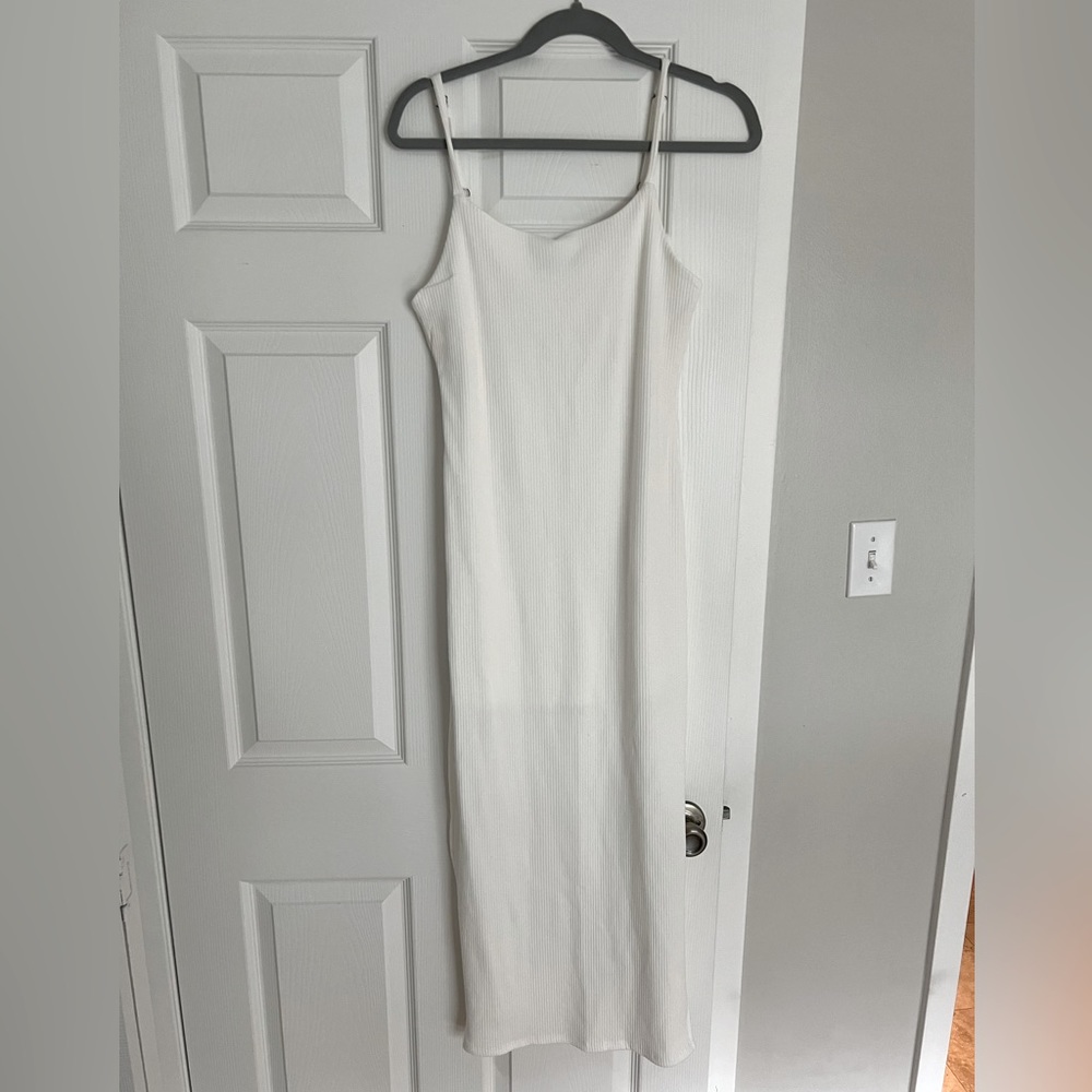 White ribbed dress - same style pictured